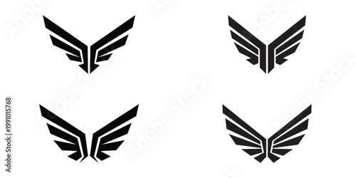 Luxury Golden Wings Logo Design