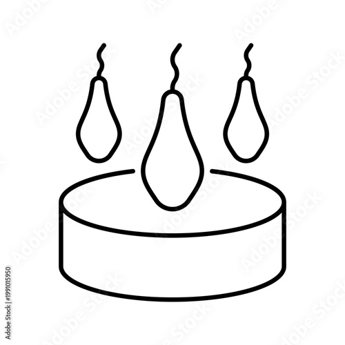 Egg fertilization icon. Healthcare and fertility line symbol. Black and white.