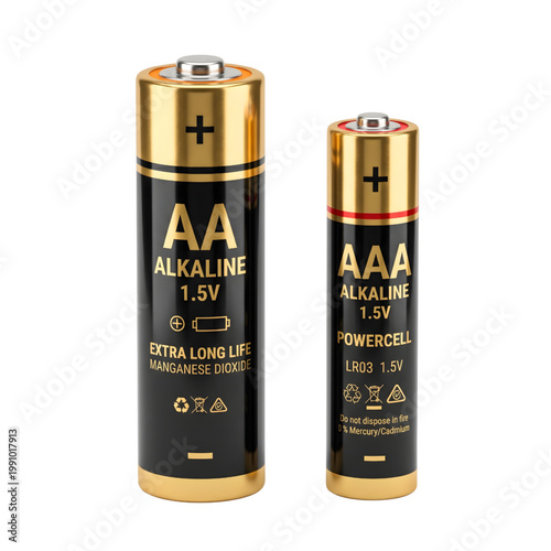 18650 Lithium-Ion Rechargeable Battery Isolated on Transparent Background, High Quality Cylindrical Power Cell