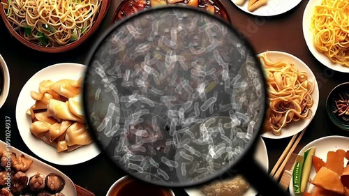 Searching for bacteria in food contamination and safety concerns