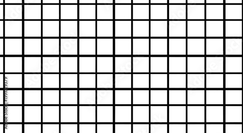 A person is walking across a grid pattern background.