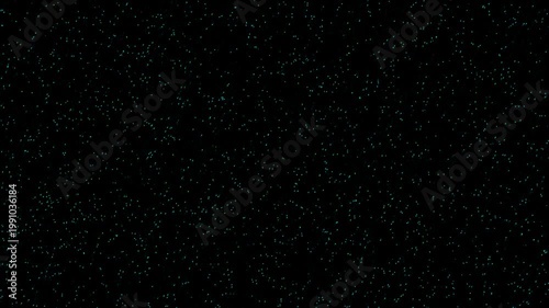 Starlit Void: Scattered Teal Glitter on a Deep Black Night Sky Aesthetic