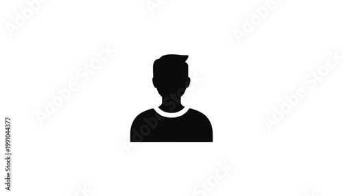 Person icon represents a singular user profile or a generic individual account symbol used for navigation menus and interface design elements to enhance the clarity of digital user experiences.