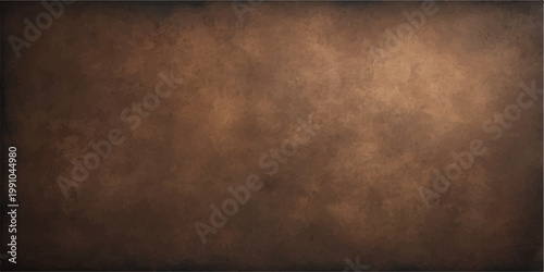 A dark brown vintage parchment texture with an aged grunge pattern on a rough ancient paper surface features a dirty antique design and a grungy blank backdrop frame for a retro wallpaper