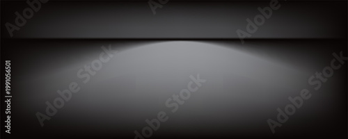 Abstract gradient podium background. Empty gray 3D studio background. Clean scene for product presentation mockup template. eps 10