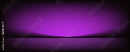 Abstract gradient podium background. Violet, purple and lilac empty 3d studio backdrop. Clean scene for product presentation mockup template. Vector illustration.