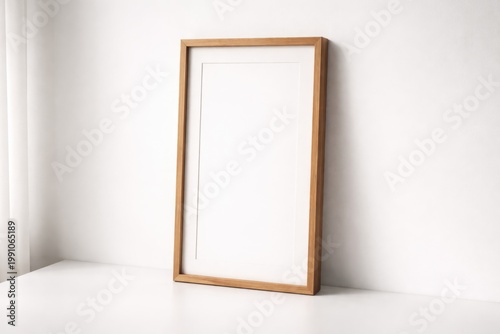 Minimalist tall wooden phot...