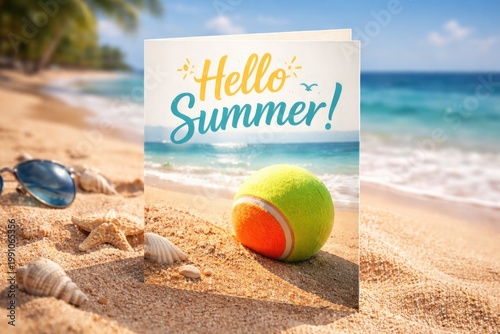 Greeting card design with b...
