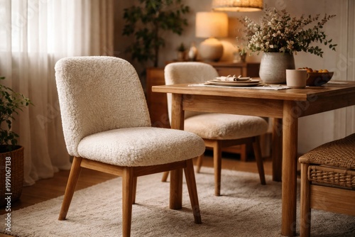 comfortable fuzzy seat pair...