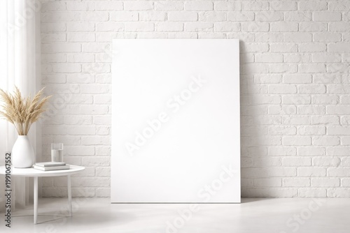 Blank poster template leani...