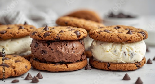 Traditional ice cream sandw...