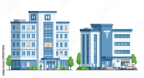 Hospital and medical buildings