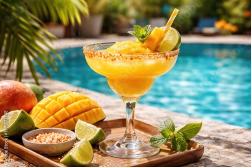 Refreshing mango margarita ...