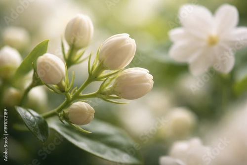 Soft focus mogra jasmine bu...