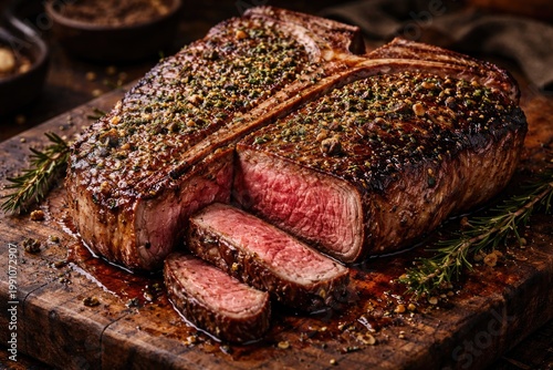 Tender grilled beef porterh...