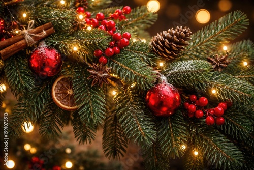Holiday decor using natural...