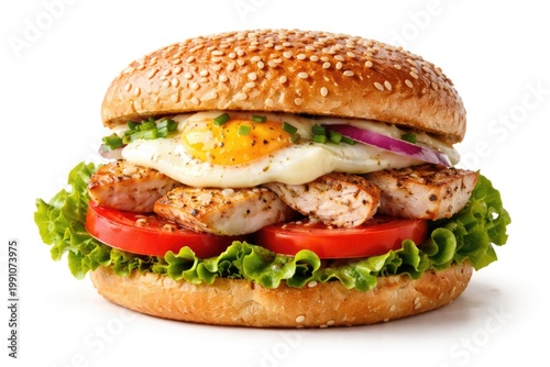 Healthy chicken egg sandwic...
