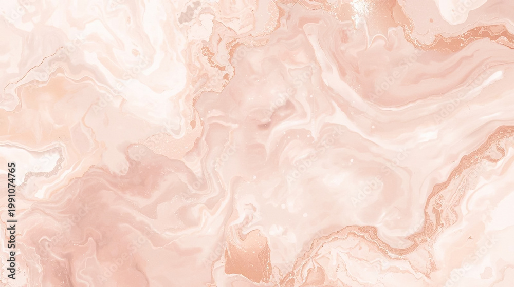 Fototapeta premium Elegant soft pink marble texture background with fluid liquid swirls and luxury rose gold veins. High-resolution artistic surface for modern interior design, stylish branding, web UI, or luxury