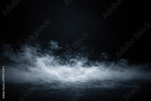 White mist swirling near fl...