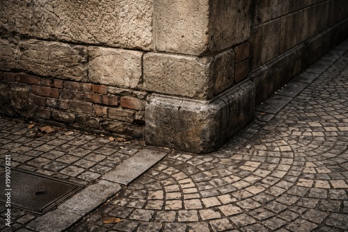 Close up of city walls text...