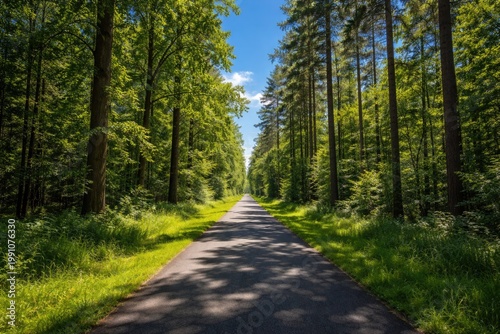 Continuous tarmac path surr...