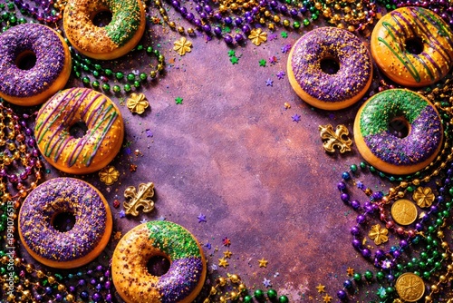 Festive Mardi Gras carnival...