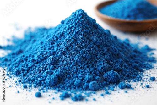 Close up of vibrant blue sp...