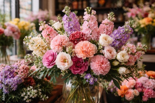 Vibrant floral arrangement ...
