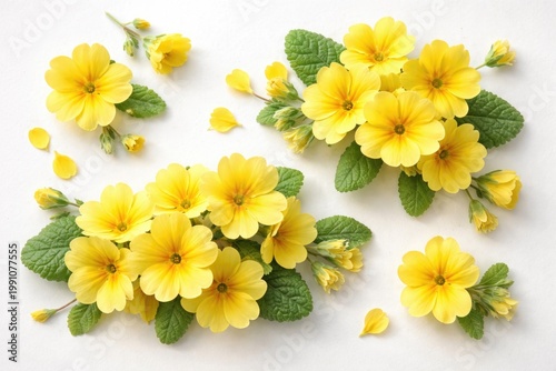 yellow primrose flowers arr...