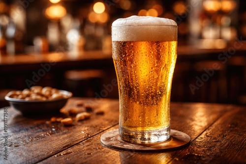 Enjoying a refreshing pale ...
