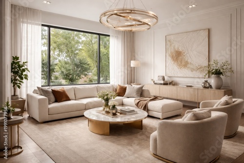 Bright and stylish living r...