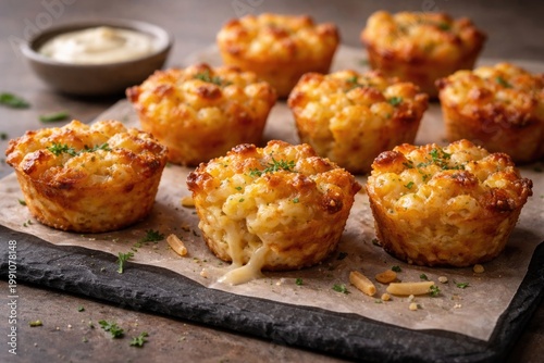 baked cheesy macaroni bites...