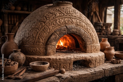 Detailed view of a historic...
