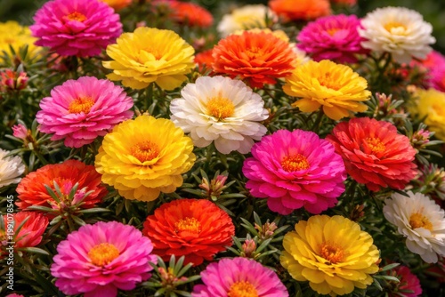 Cluster of colorful Portula...