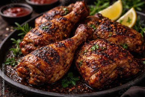 Tender marinated grilled ch...