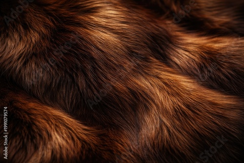 Close up of rich brown natu...