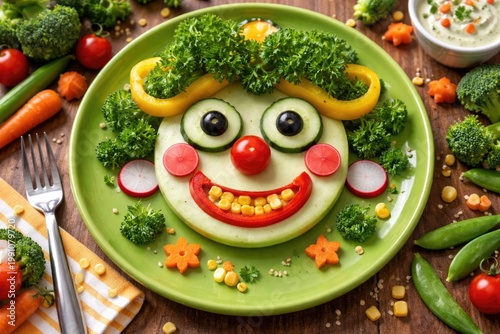 Playful whimsical vegetable...
