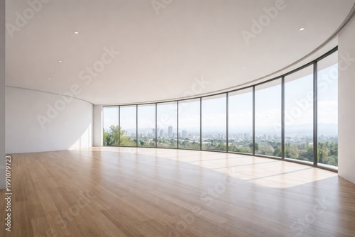 Spacious empty room with sw...