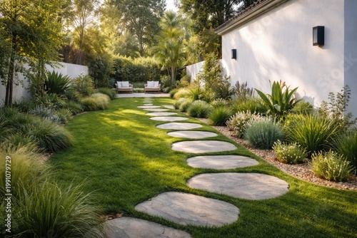 Contemporary garden area sh...