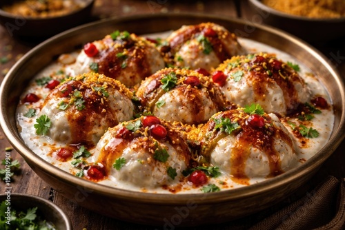 Authentic dahi vada dish fe...