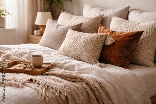 Fashionable cushions styled...
