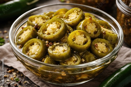 Fresh canned jalapeno slice...