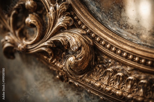 Macro photograph of ornate ...