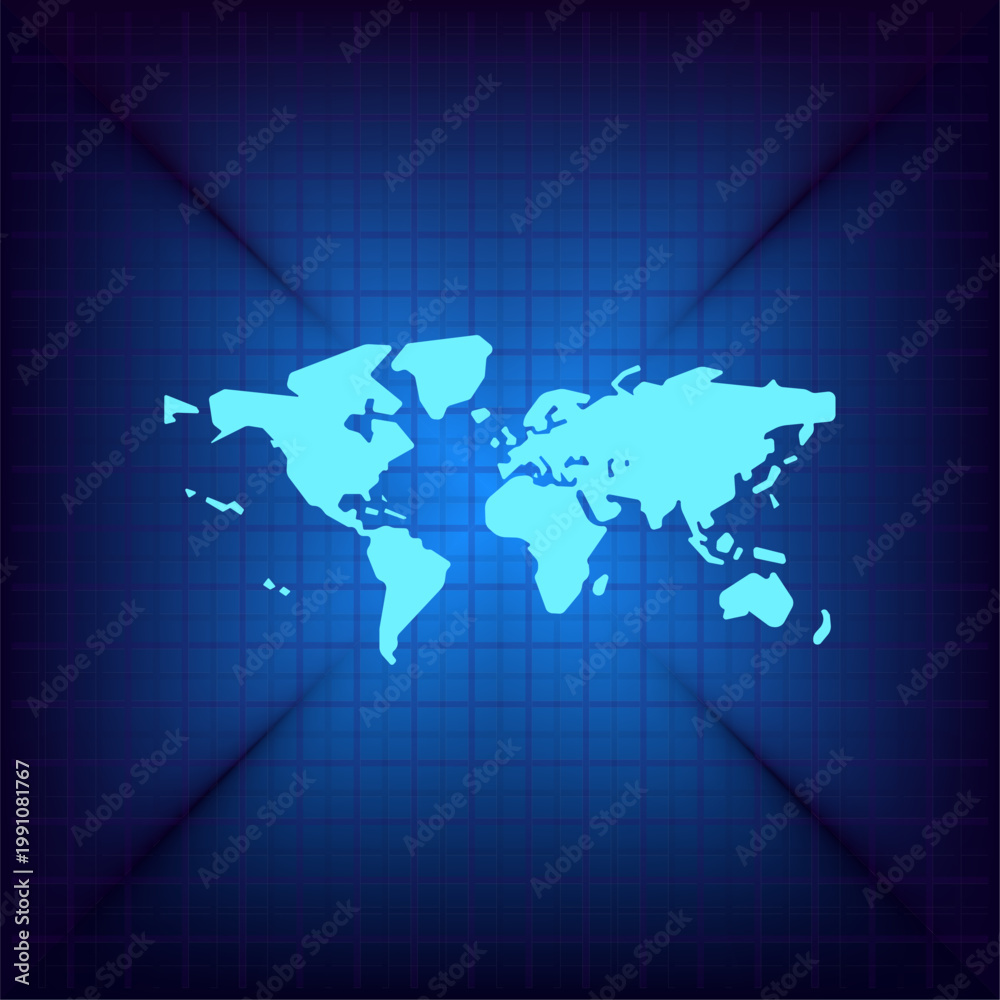 Obraz premium Vector illustration on a blue background