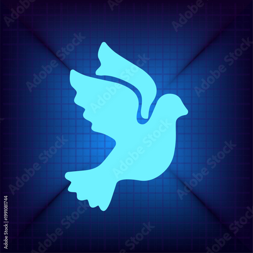 Vector illustration on a blue background