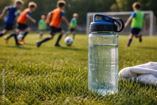Close up of hydration bottl...