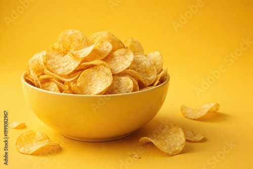 Snack potato chips placed i...