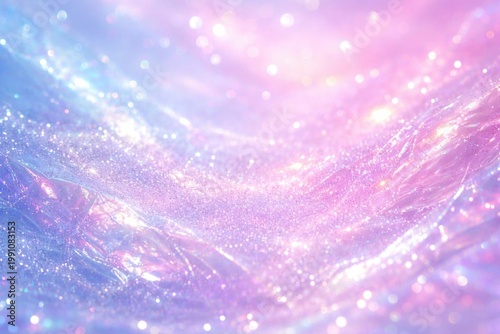 Blue and pink iridescent gr...