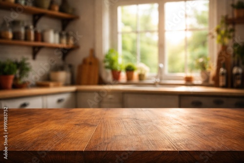 Smooth wood table top featu...