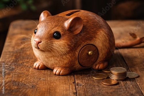 Handcrafted piggy bank toy ...
